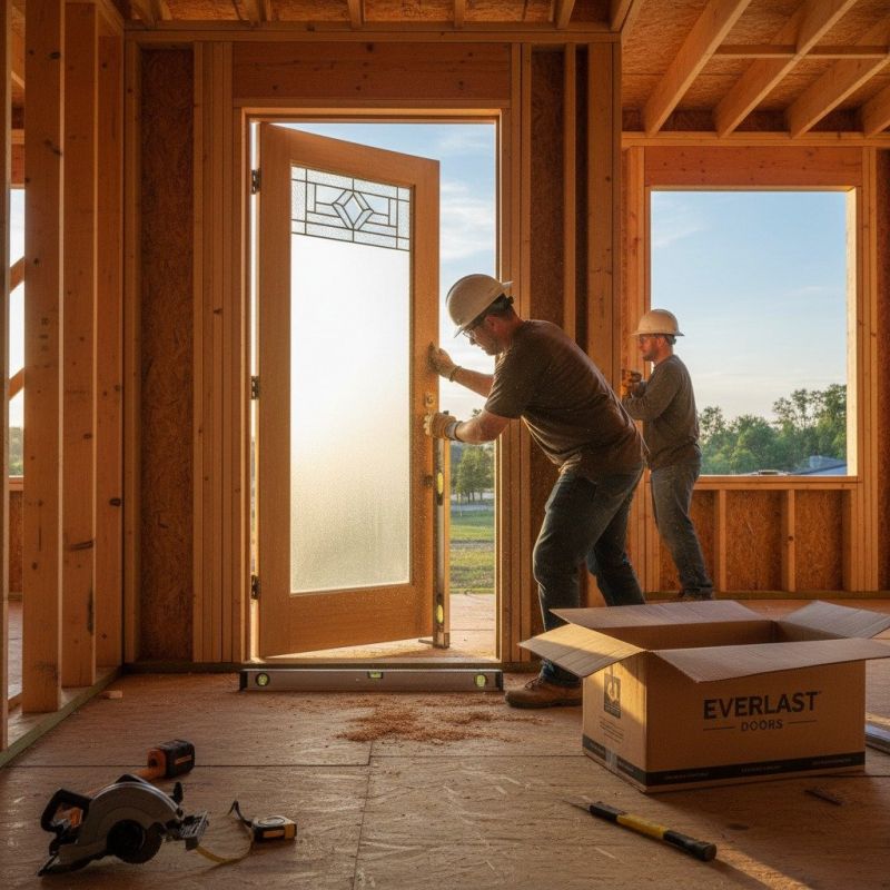 French Doors Installation detail