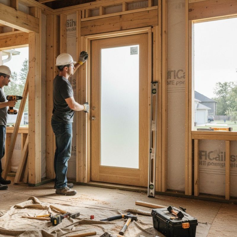 French Doors Installation detail